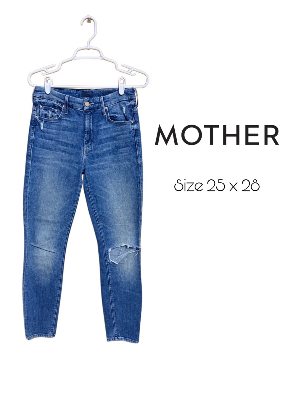 ✨ MOTHER High Waisted Looker Ankle Jeans | Popism Wash | Like New - Picture 2 of 8
